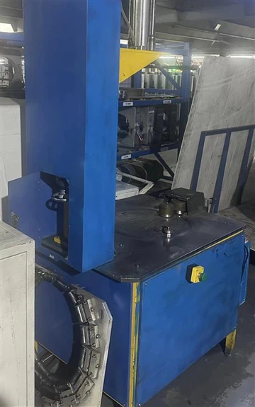Enkelthode vertikal kantspinnemaskin